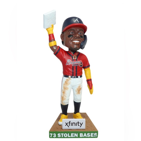 Ronald Acuna Jr. 73 Stolen Bases Record Bobblehead presented by Xfinity.